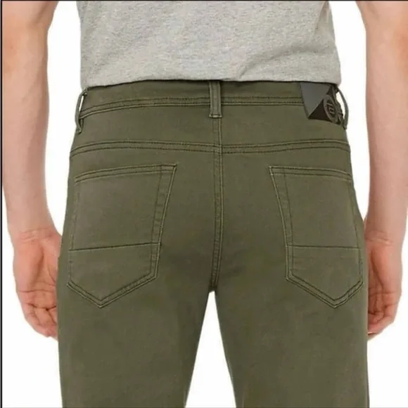 Buffalo David Bitton Archer Slim Stretch 5 Pocket Pant Green - Picture 4 of 9